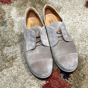 Women’s Taupe Suede 9 M Samuel Hubbard “Freedom Now” Leather Shoes